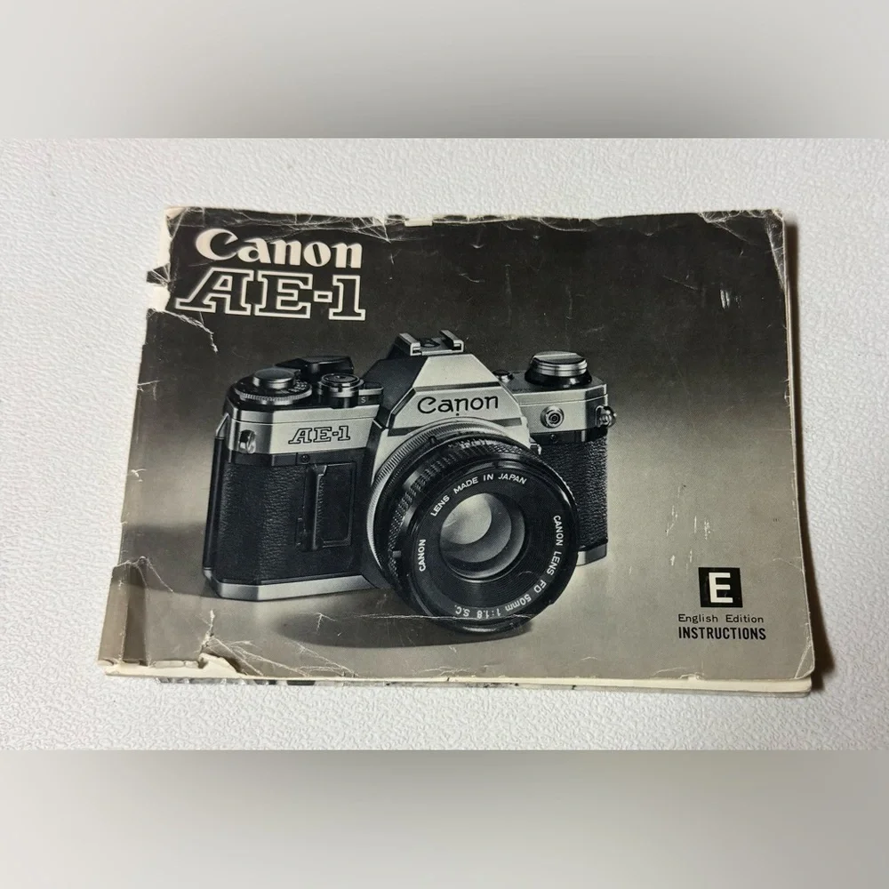 Canon AE-1 - Camera Instruction Book Manual